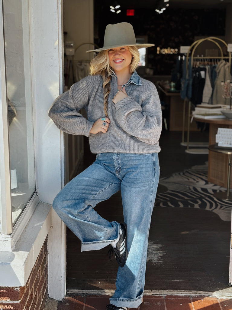 Stonewash Pullover Sweater