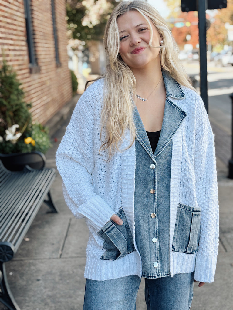 Ivory + Indigo Sweater