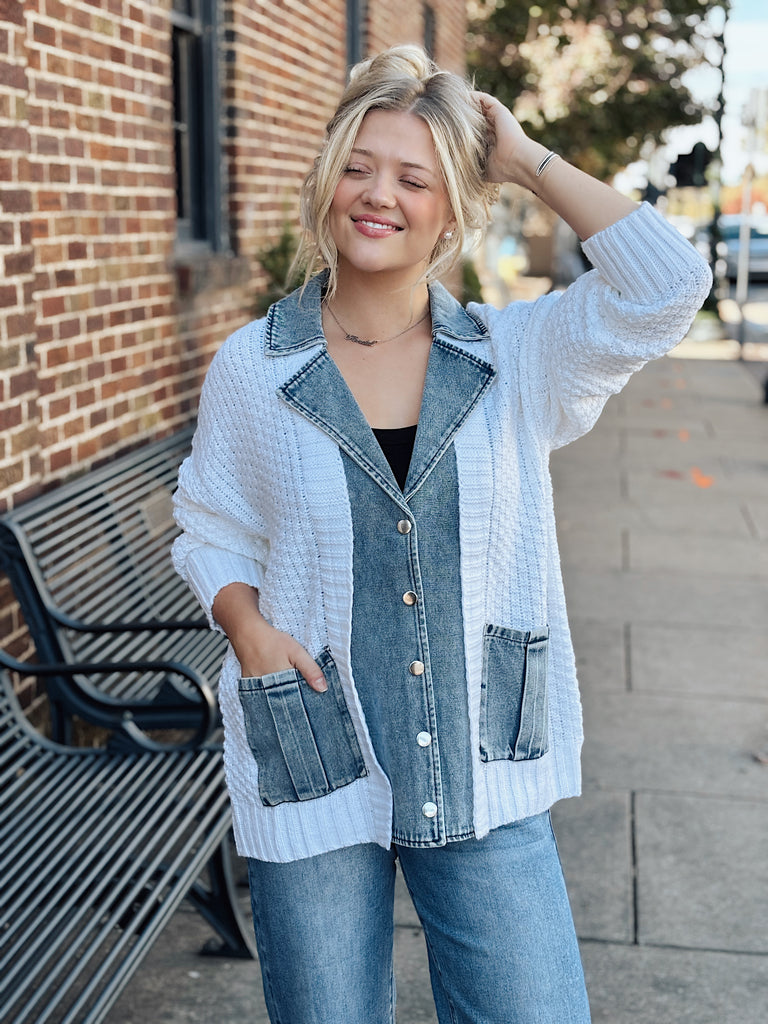 Ivory + Indigo Sweater