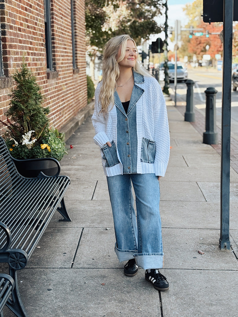 Ivory + Indigo Sweater