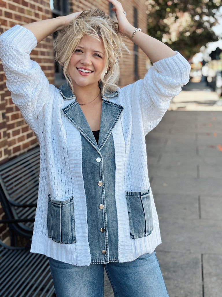 Ivory + Indigo Sweater