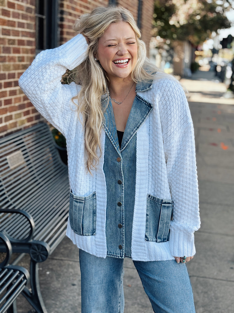 Ivory + Indigo Sweater