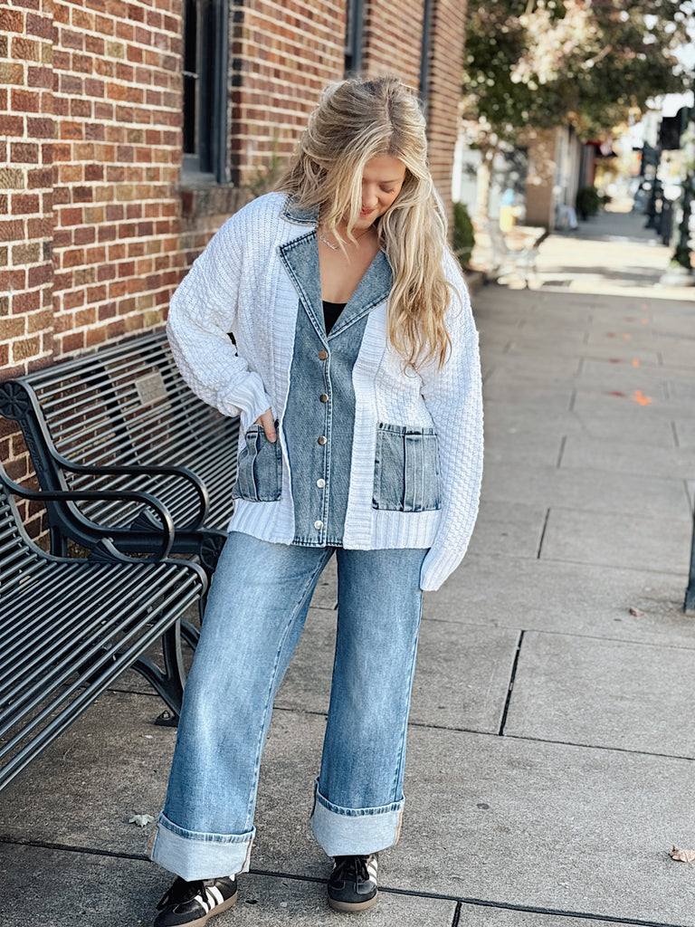 Ivory + Indigo Sweater