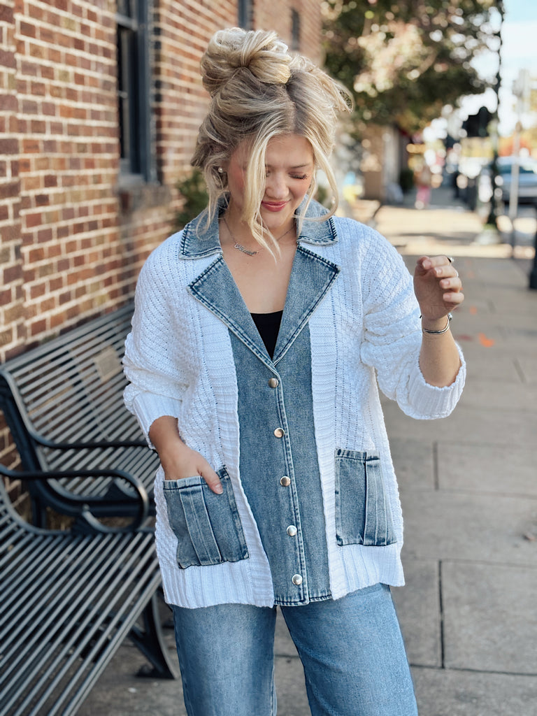Ivory + Indigo Sweater