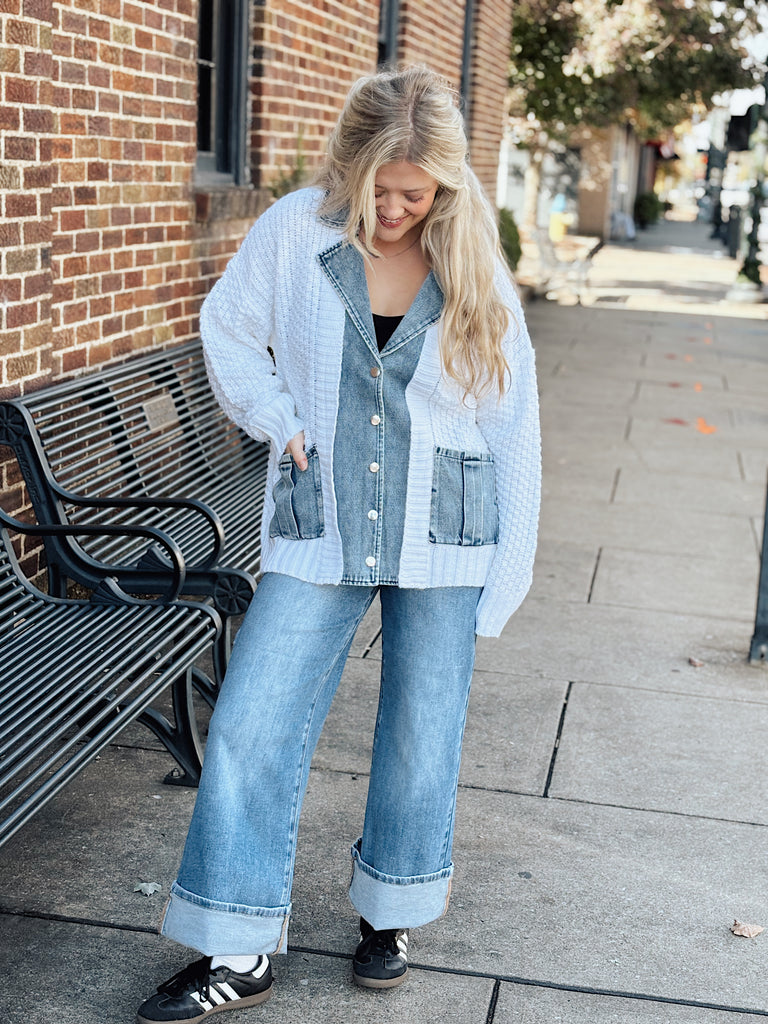 Ivory + Indigo Sweater