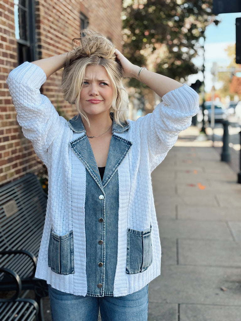 Ivory + Indigo Sweater