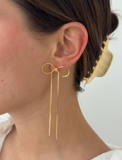 ALV Long Gold Bow Studs