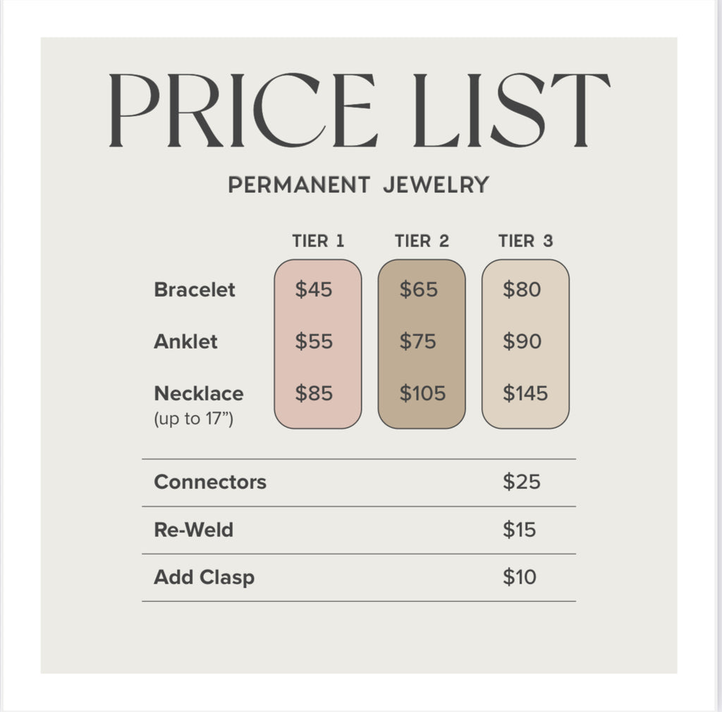 Permanent Jewelry Group Experience