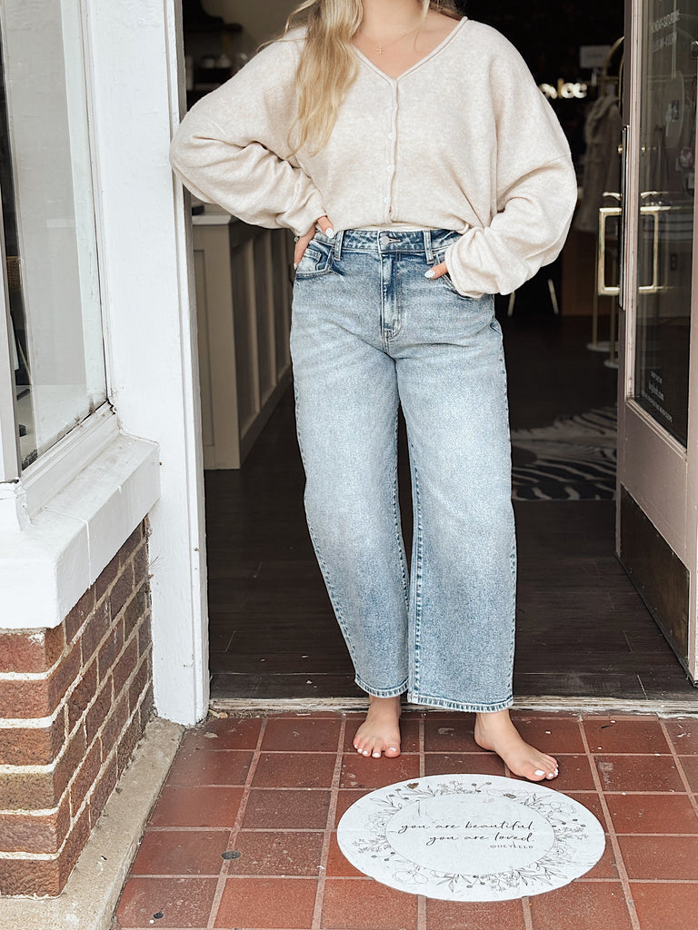 Who’s Talkin Barrel Jean