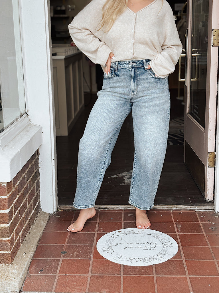 Who’s Talkin Barrel Jean