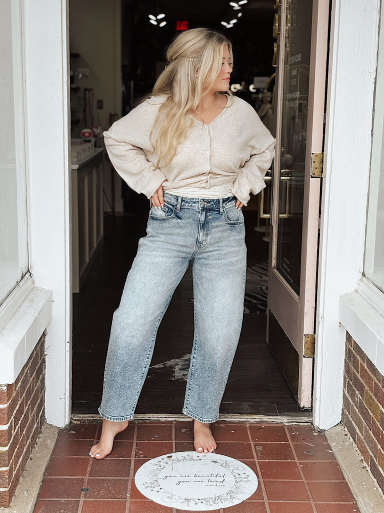 Who’s Talkin Barrel Jean