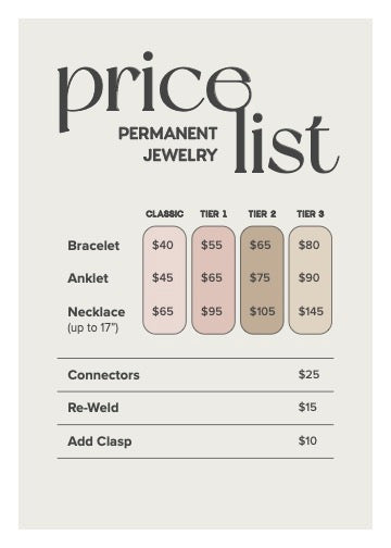 Permanent Jewelry Group Experience