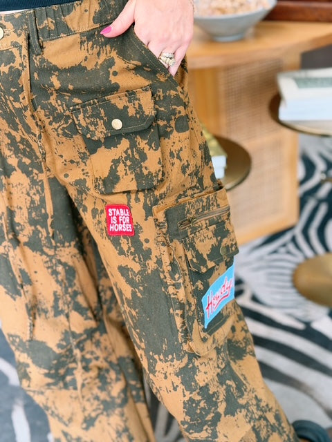 Patch Pants - Brown