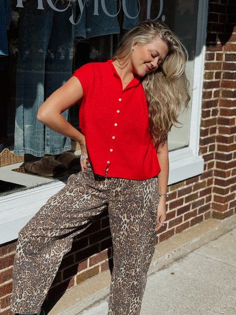 Ready For Brunch Top - Tomato