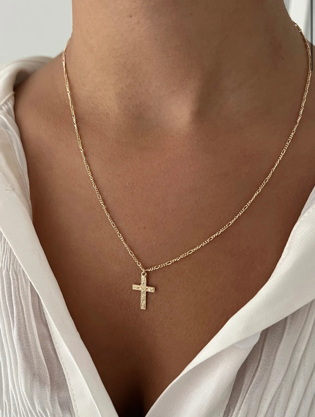 ALV Flora Cross Necklace