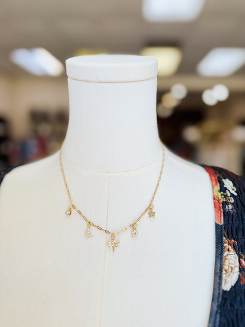 Stardust Meadow Charm Necklace