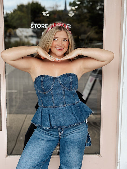 Making A Way Denim Top