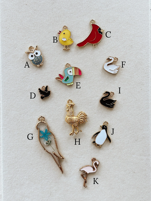 Feathered Friends Charms