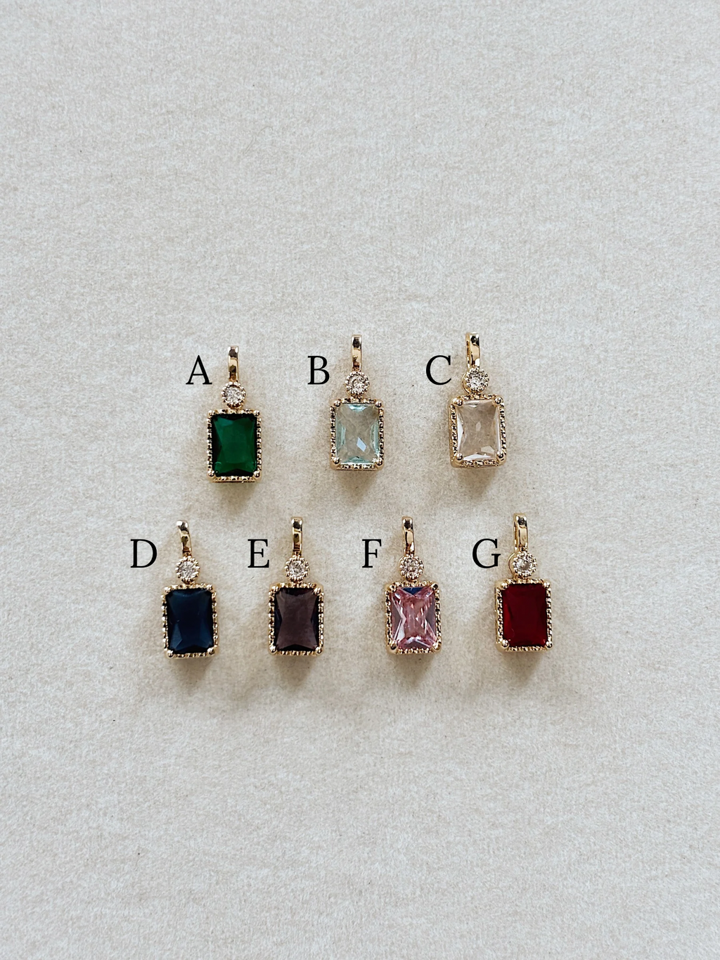 Gemstone Sparkle Charm