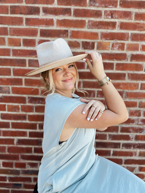 Gigi Pip Monroe Rancher Hat - Oatmeal