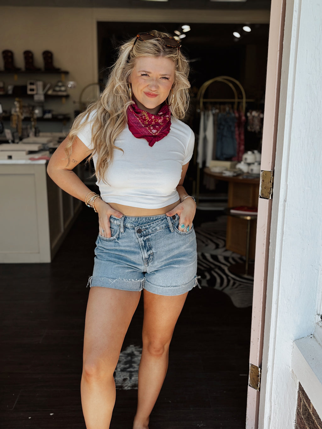 Vintage Folded Cuff Sofie Short