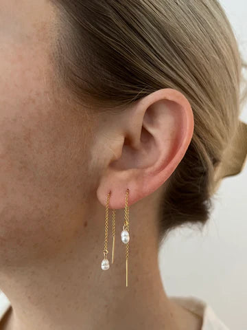 Pearl Threader Earrings