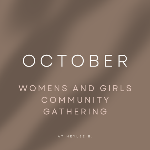 October Women and Girls Community Night (all ages)