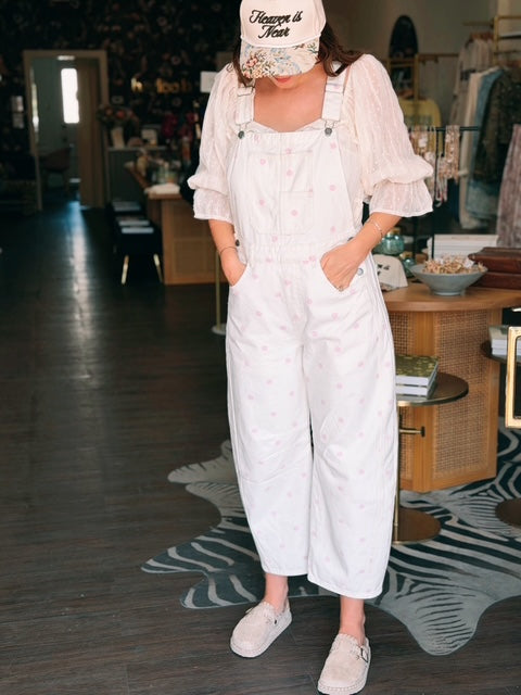 On The Dot Overalls - Pink