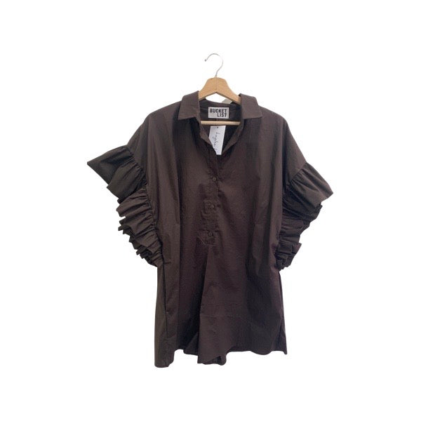 Be Nice Romper - Brown