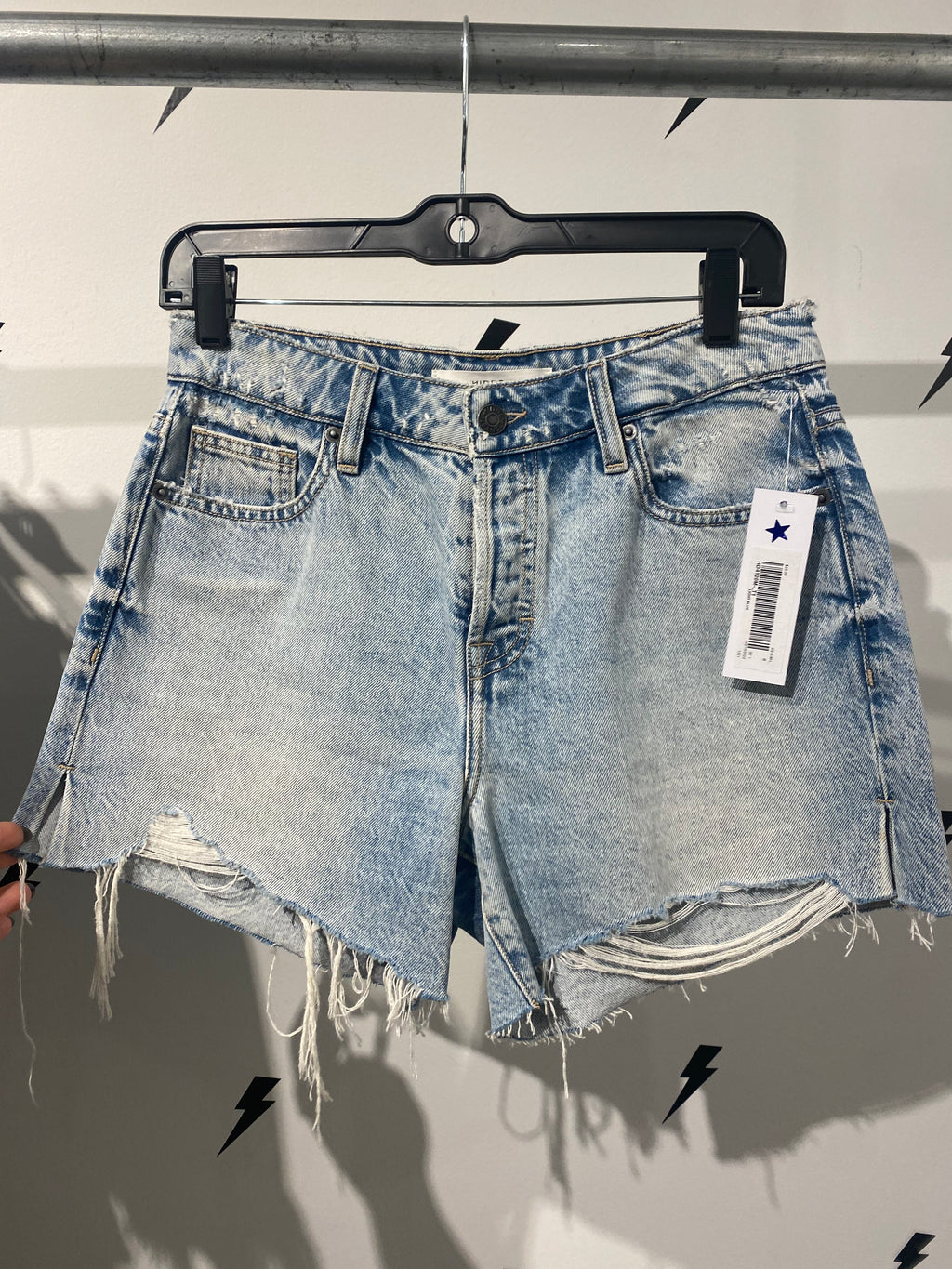 Lany Distressed Jean Shorts