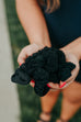Kitsch Textured Scrunchie Set - Black