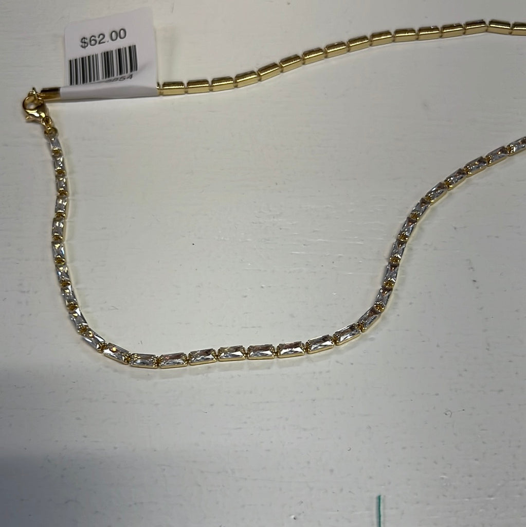 Baguette Tennis Necklace